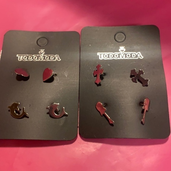 4 Pairs Todomoda Earrings - Picture 1 of 6